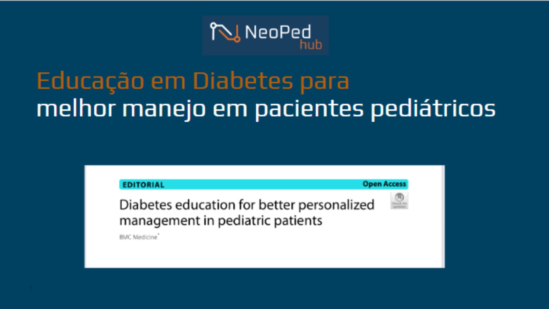 Educação em Diabetes para melhor manejo em pacientes pediátricos