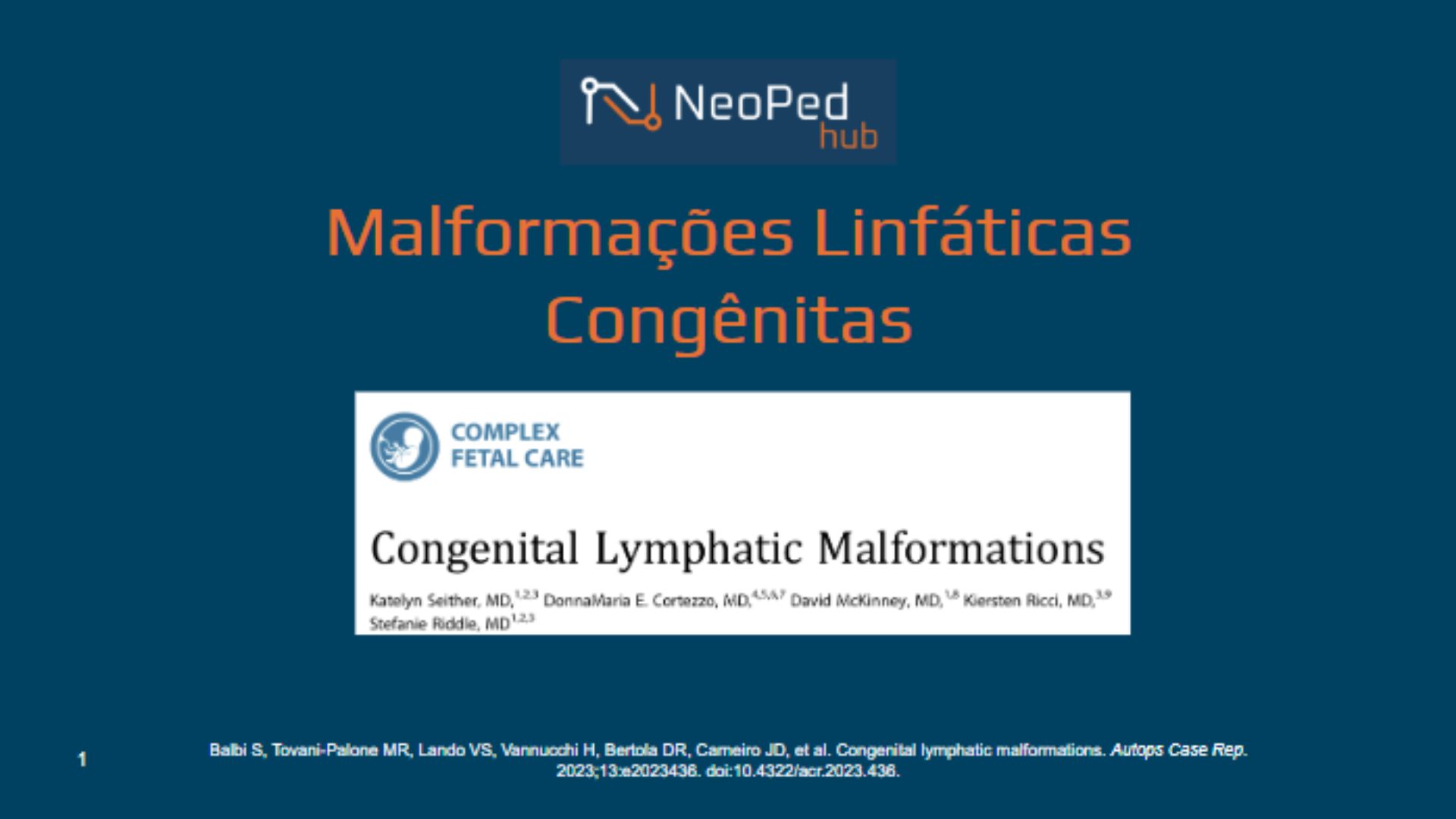 Malformações Linfáticas Congênitas