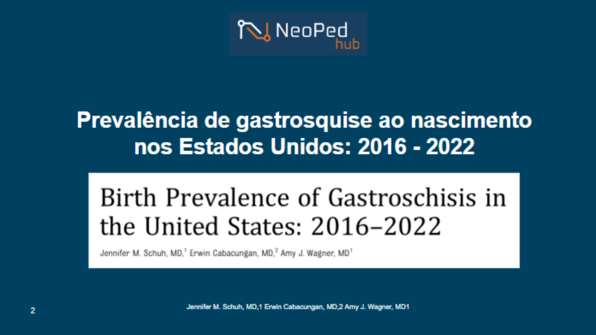 Prevalência de gastrosquise ao nascimento nos Estados Unidos: 2016 - 2022