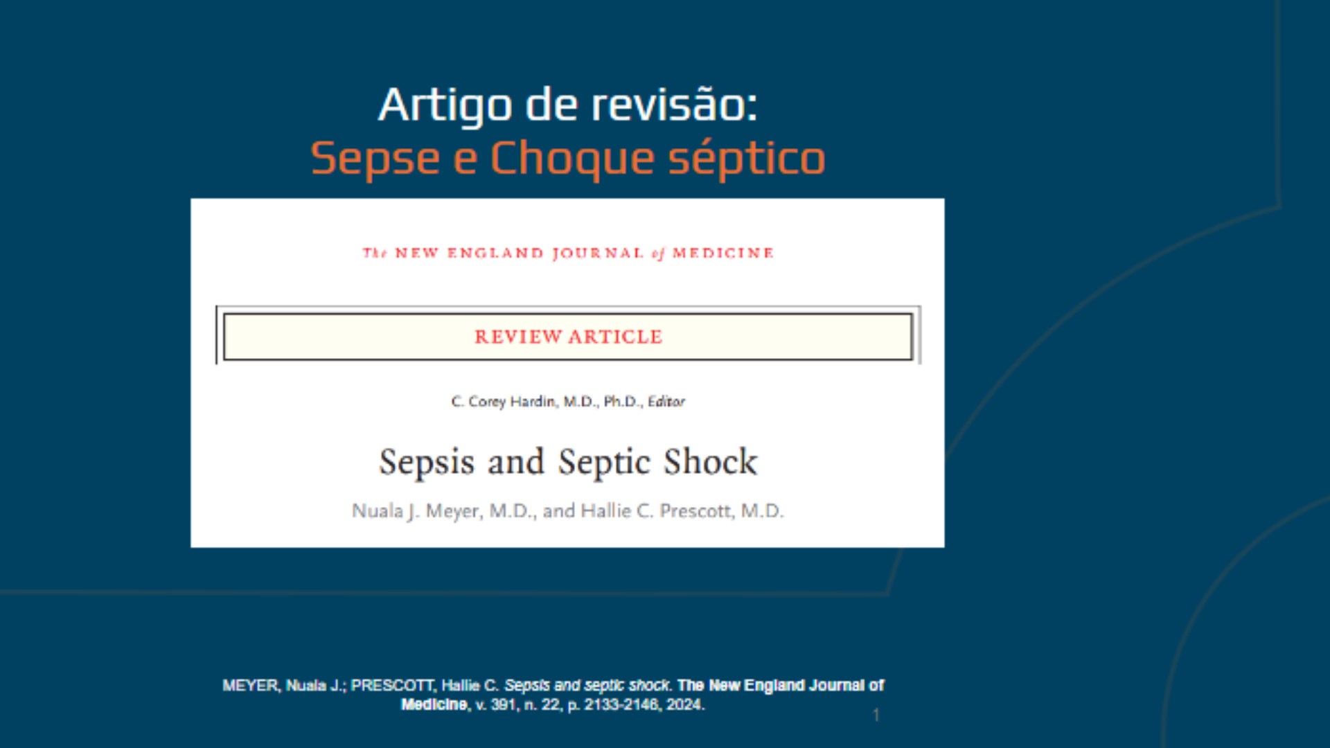 Artigo de revisão: Sepse e Choque séptico