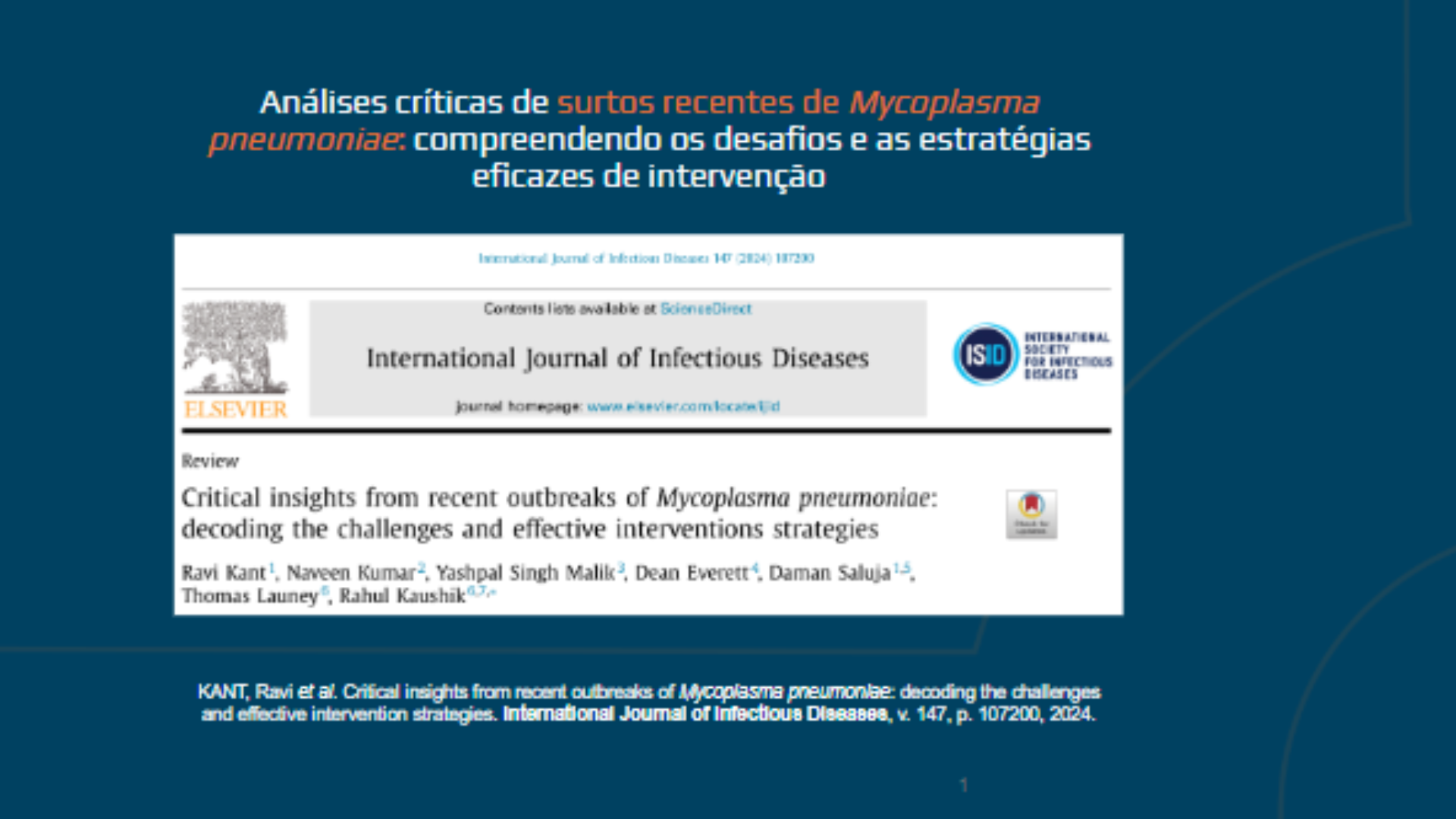 Análises críticas de surtos recentes de Mycoplasma pneumoniae: compreendendo os desafios e as estratégias eficazes de intervenção