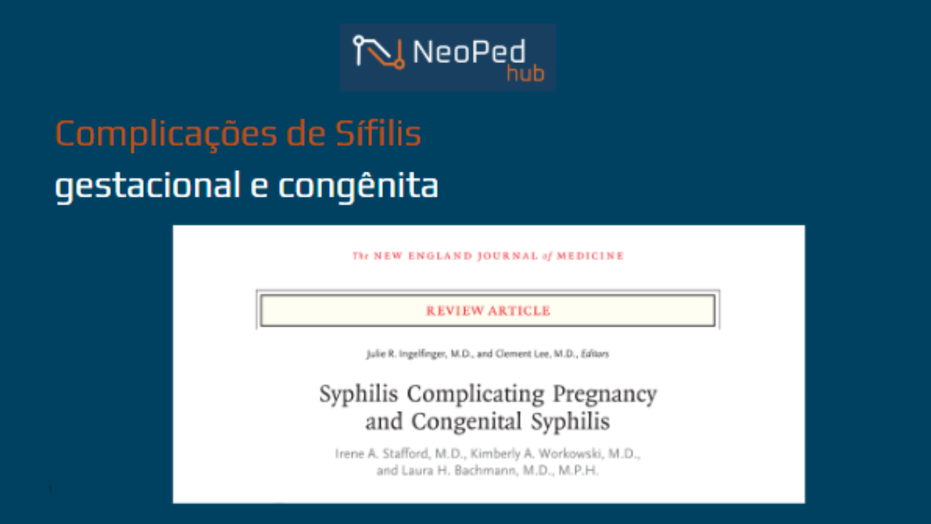 Complicações de Sífilis gestacional e congênita