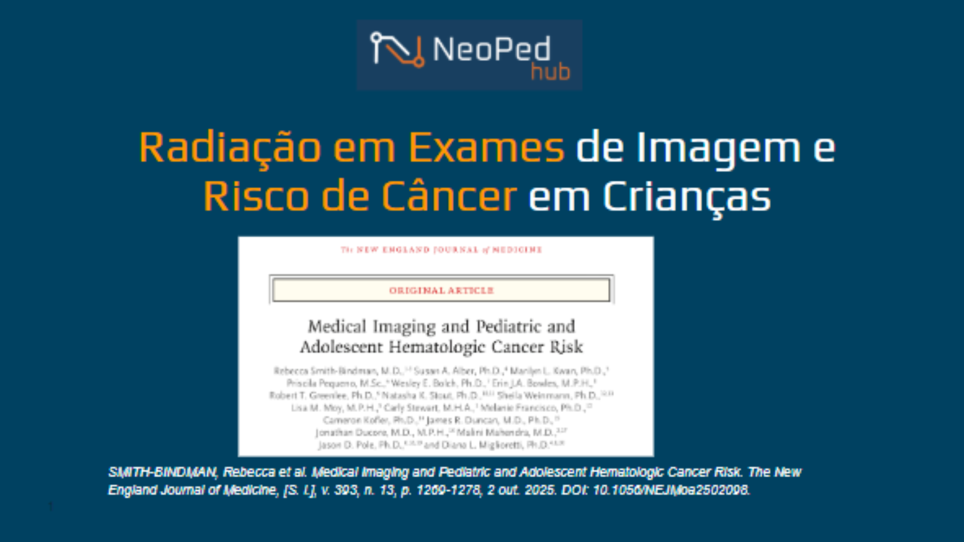 Radiação em Exames de Imagem e Risco de Câncer em Crianças