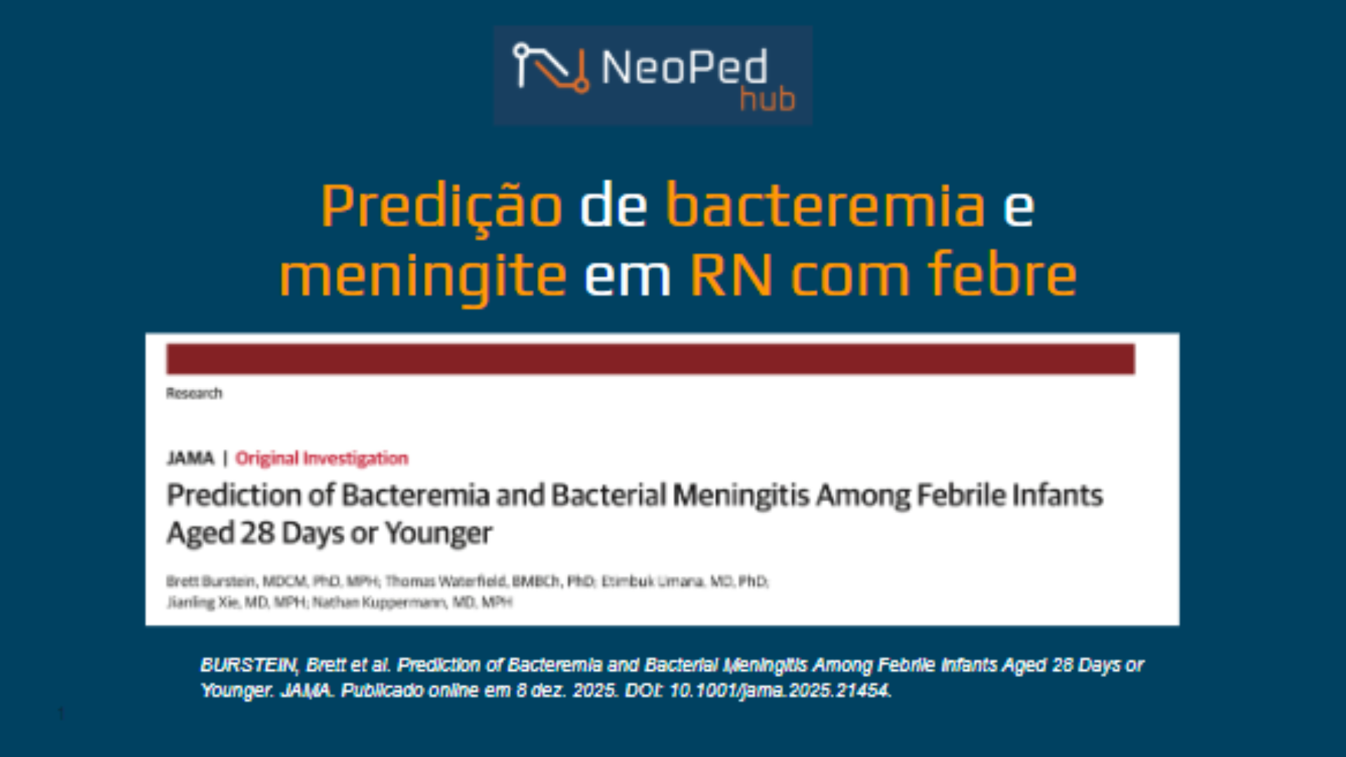 Predição de bacteremia e meningite em RN com febre