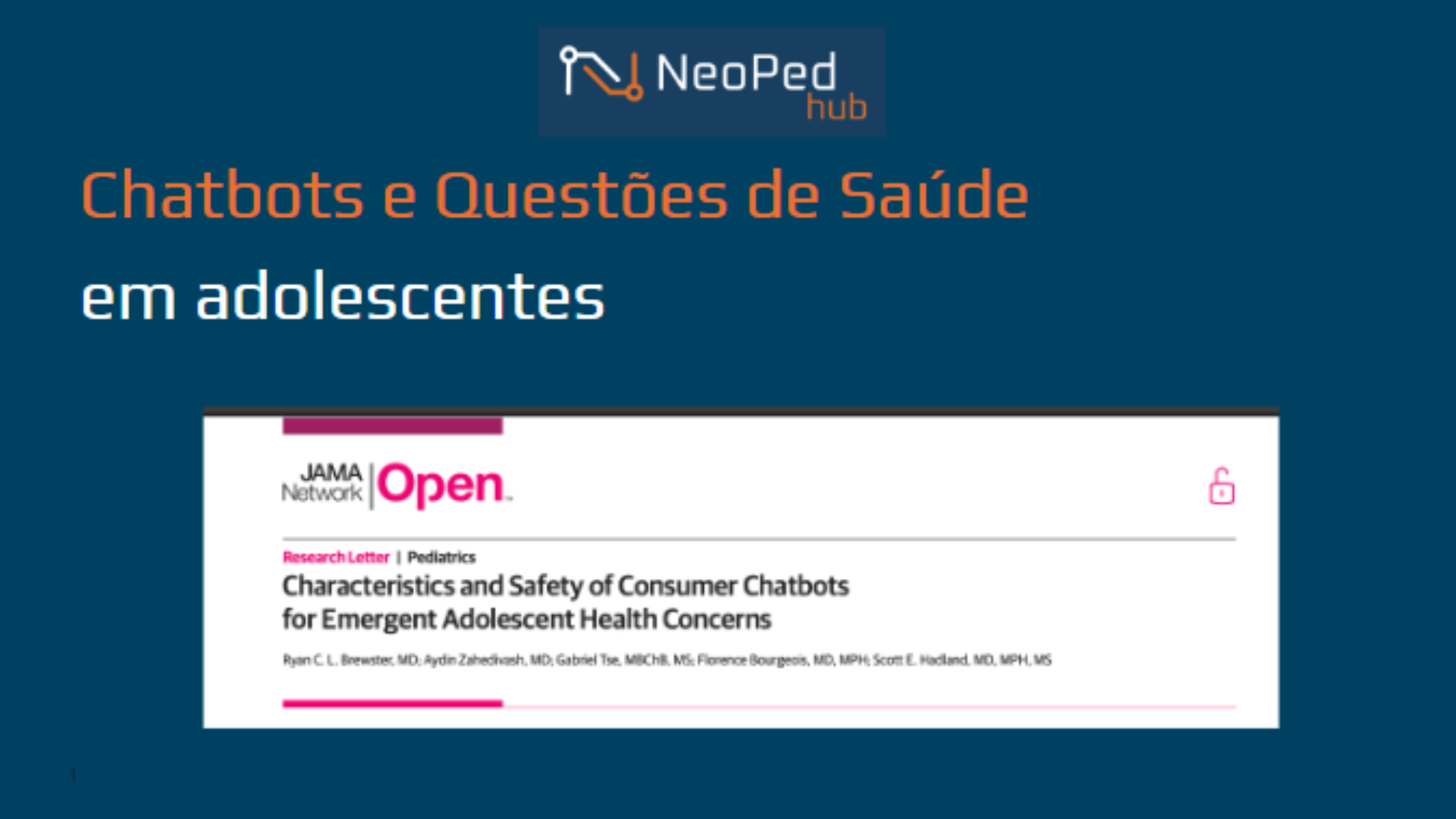 Chatbots e Questões de Saúde em adolescentes