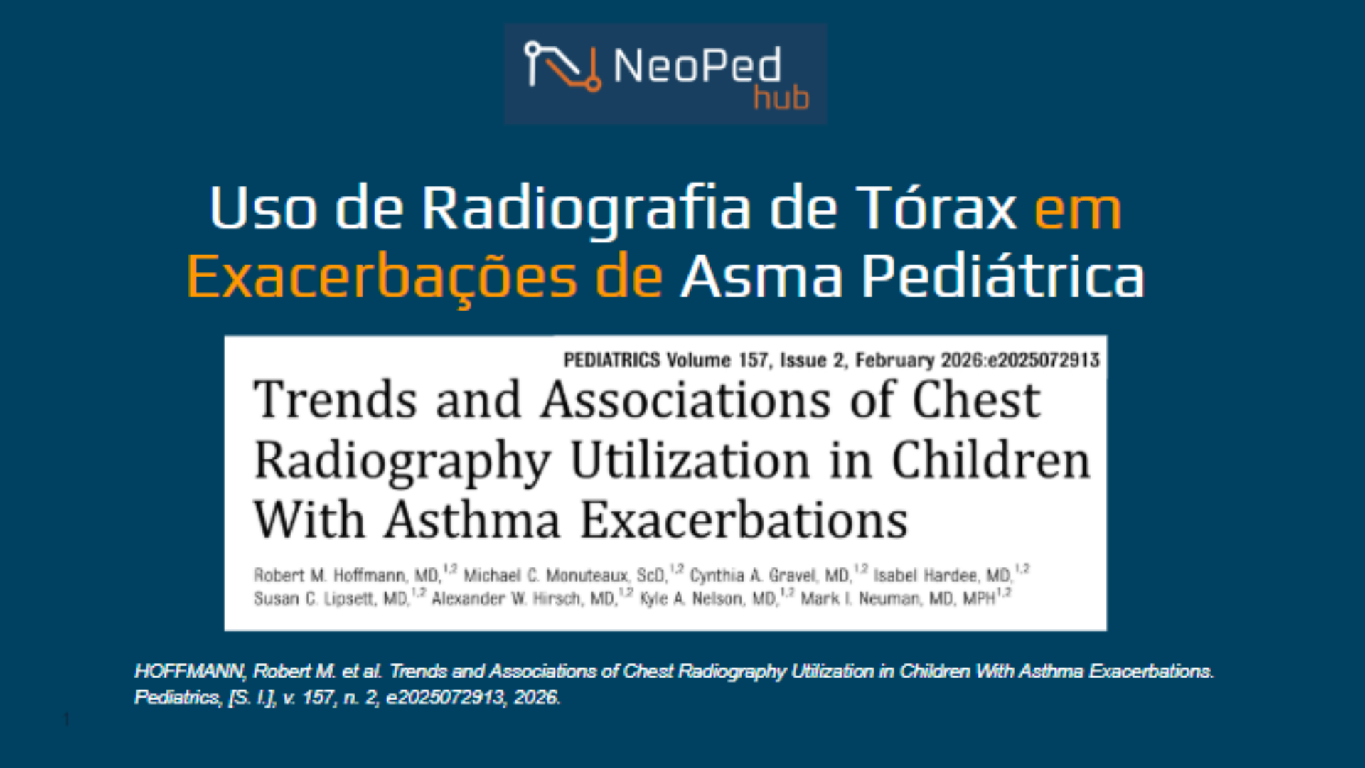 Uso de Radiografia de Tórax em Exacerbações de Asma Pediátrica