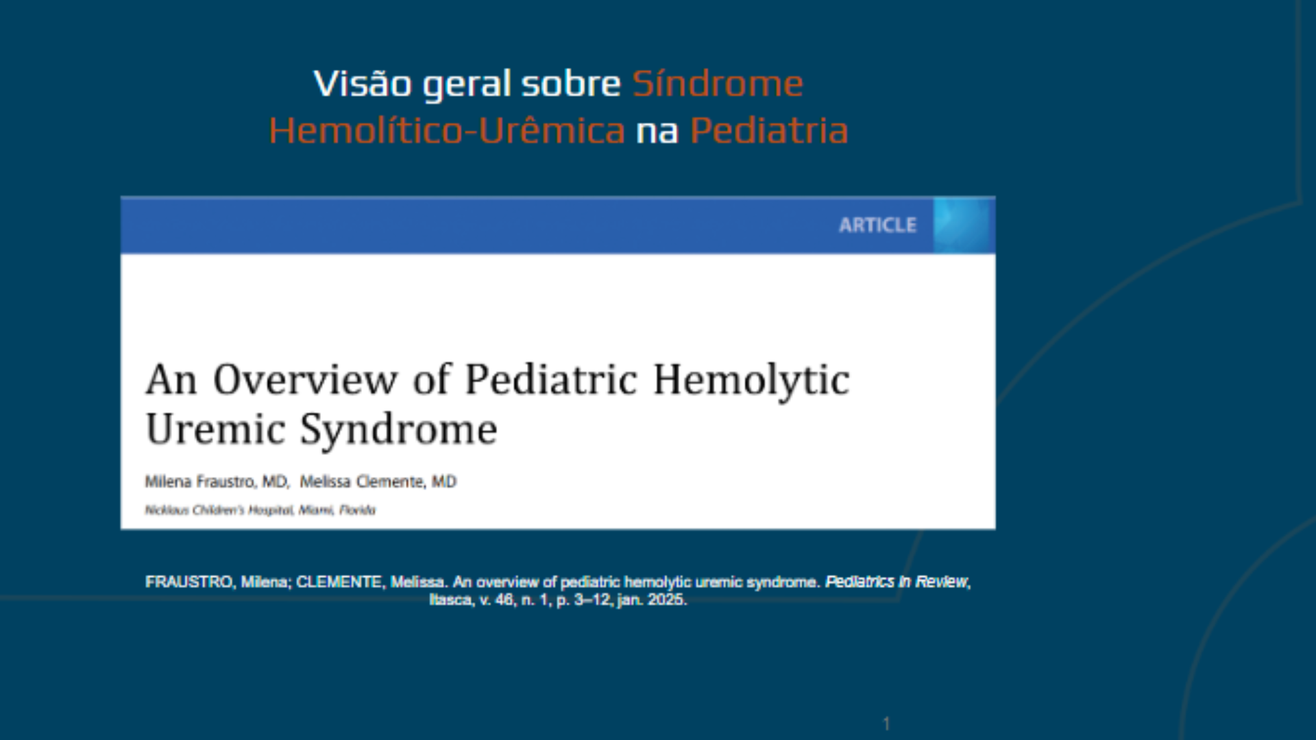 síndrome hemolítico-urêmica (SHU)