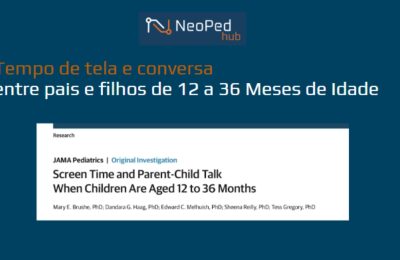 Tempo de tela e conversa entre pais e filhos de 12 a 36 Meses de Idade.