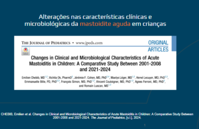 Alterações nas características clínicas e microbiológicas da mastoidite aguda em crianças