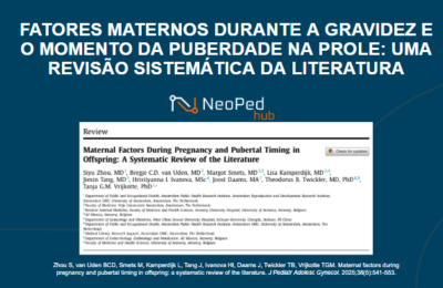 FATORES MATERNOS DURANTE A GRAVIDEZ E O MOMENTO DA PUBERDADE NA PROLE: UMA REVISÃO SISTEMÁTICA DA LITERATURA