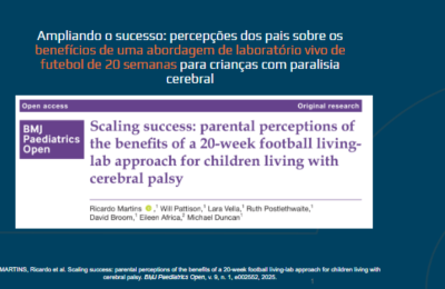 Ampliando o sucesso: percepções dos pais sobre os benefícios de uma abordagem de laboratório vivo de futebol de 20 semanas para crianças com paralisia cerebral